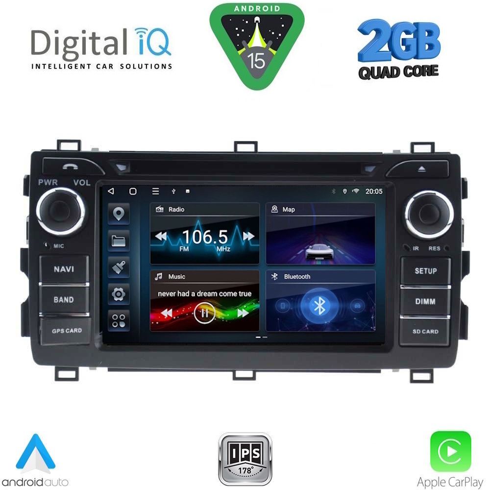 DIGITAL IQ BLD 208_CPA (7" DECK) MULTIMEDIA OEM for TOYOTA AURIS mod. 2012-2015