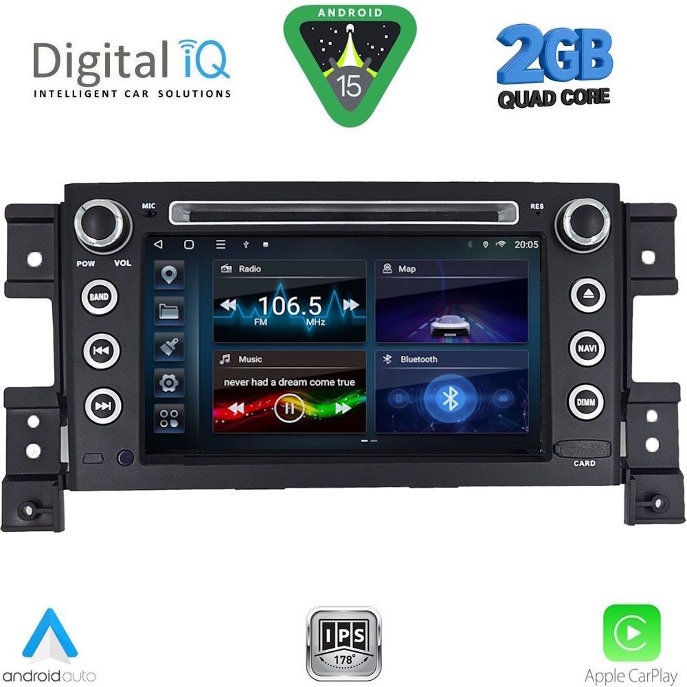 DIGITAL IQ BLD 254_CPA (7" DECK) MULTIMEDIA for SUZUKI GRAND VITARA mod. 2005-2015 DIGITAL IQ BLD 254_CPA (7" DECK) MULTIMEDIA for SUZUKI GRAND VITARA mod. 2005-2015