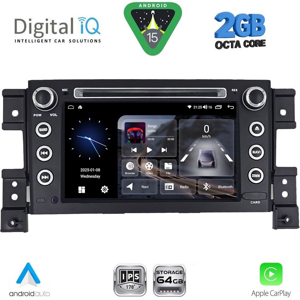DIGITAL IQ BLE 354_CPA (7" DECK) MULTIMEDIA OEM for SUZUKI GRAND VITARA mod. 2005-2015