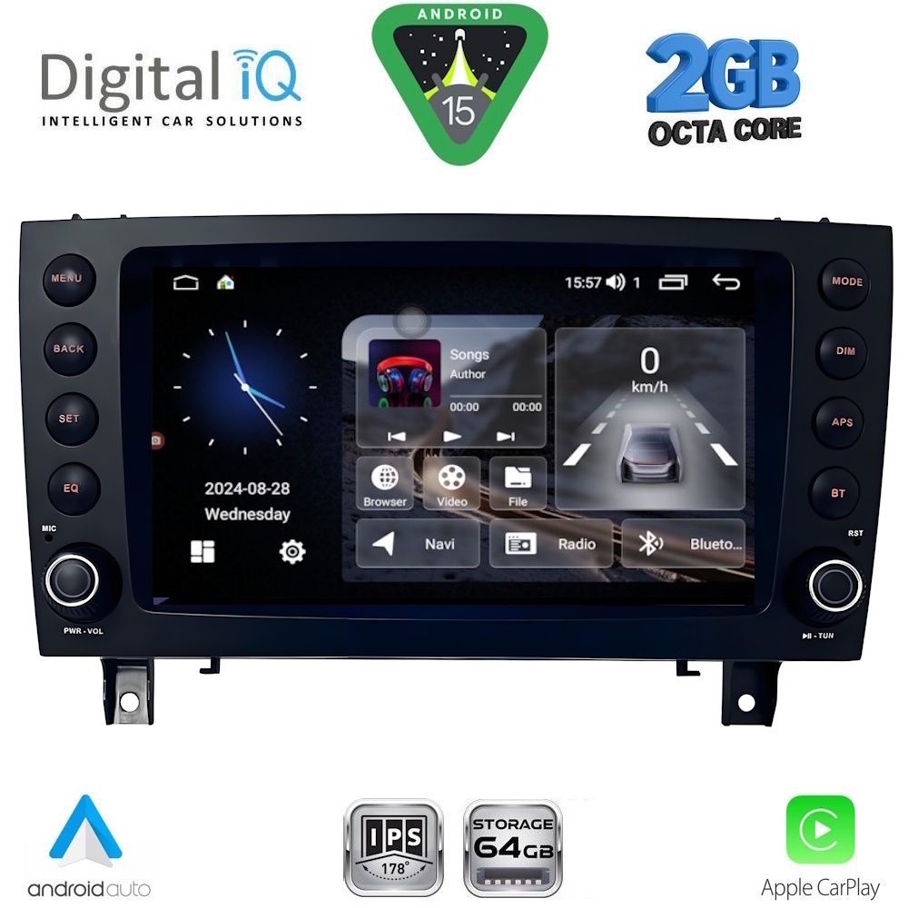 DIGITAL IQ BLE 396_CPA (8" DECK) MULTIMEDIA SYSTEM for MERCEDES SLK (R171) mod. 2004-2010
