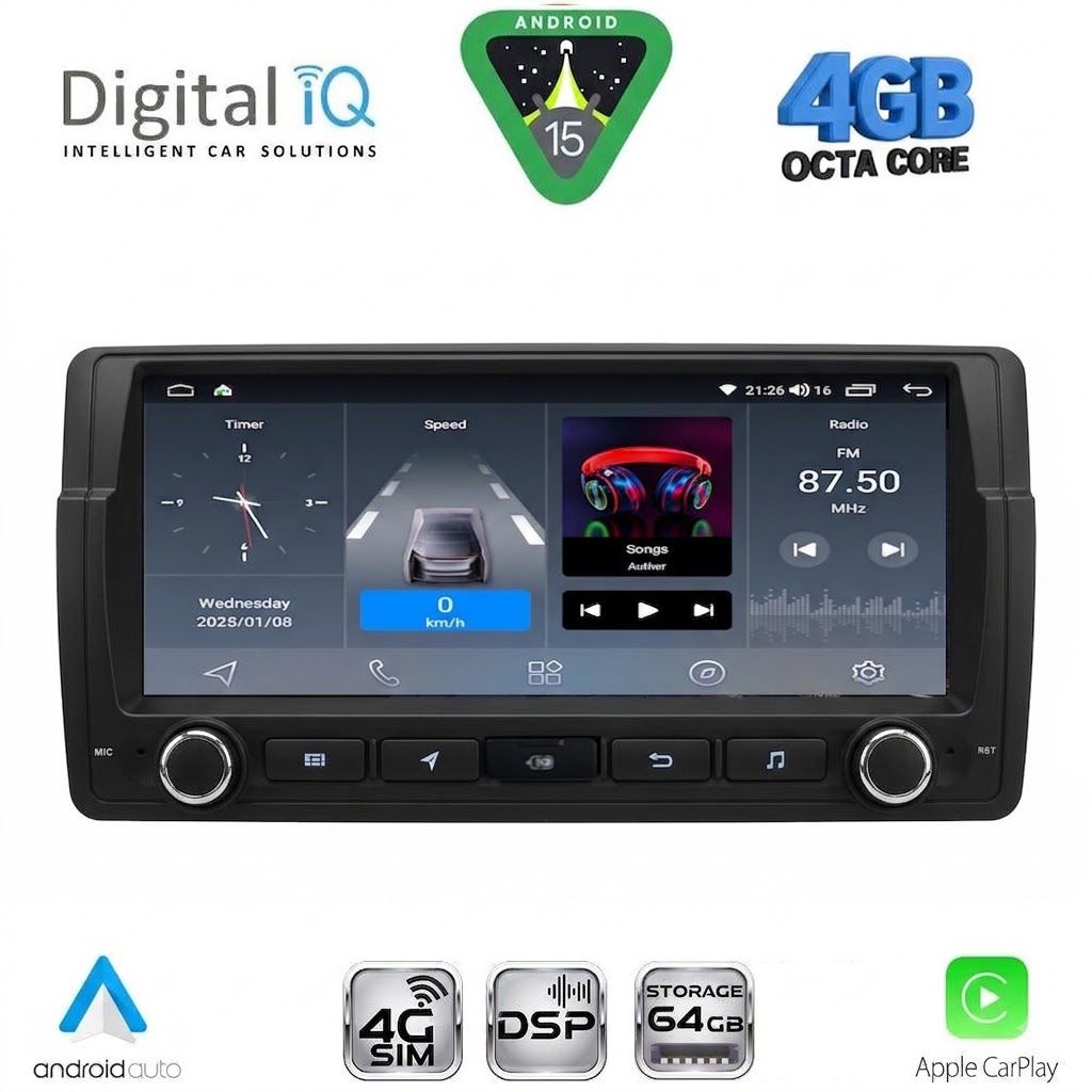 DIGITAL IQ BLG 453_CPA (8.8" DECK) MULTIMEDIA SYSTEM for BMW S.3 (E46) mod. 1998-2005 DIGITAL IQ BLG 453_CPA (8.8" DECK) MULTIMEDIA SYSTEM for BMW S.3 (E46) mod. 1998-2005