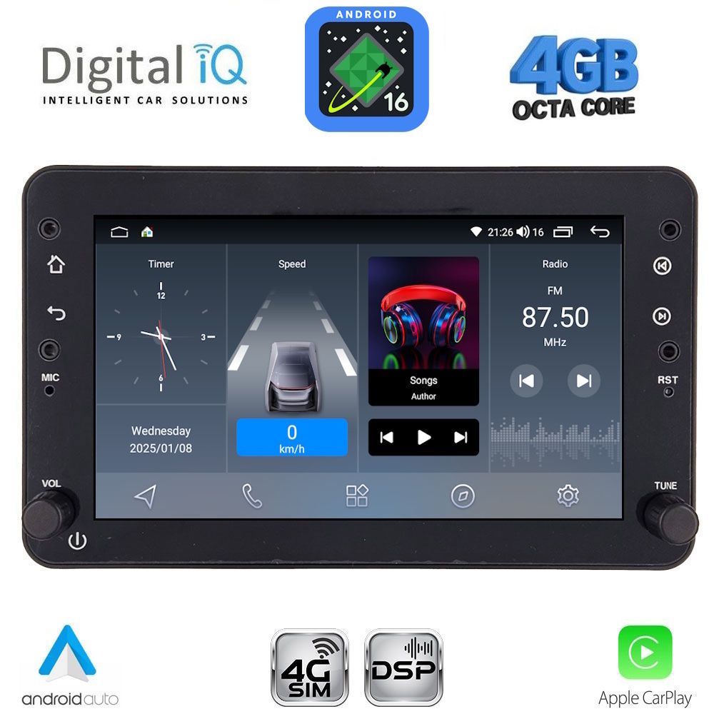 DIGITAL IQ BLG 459_CPA (7" DECK) MULTIMEDIA SYSTEM for ALFA ROMEO 159 – SPIDER – BRERA mod. 2004-2012 DIGITAL IQ BLG 459_CPA (7" DECK) MULTIMEDIA SYSTEM for ALFA ROMEO 159 – SPIDER – BRERA mod. 2004-2012
