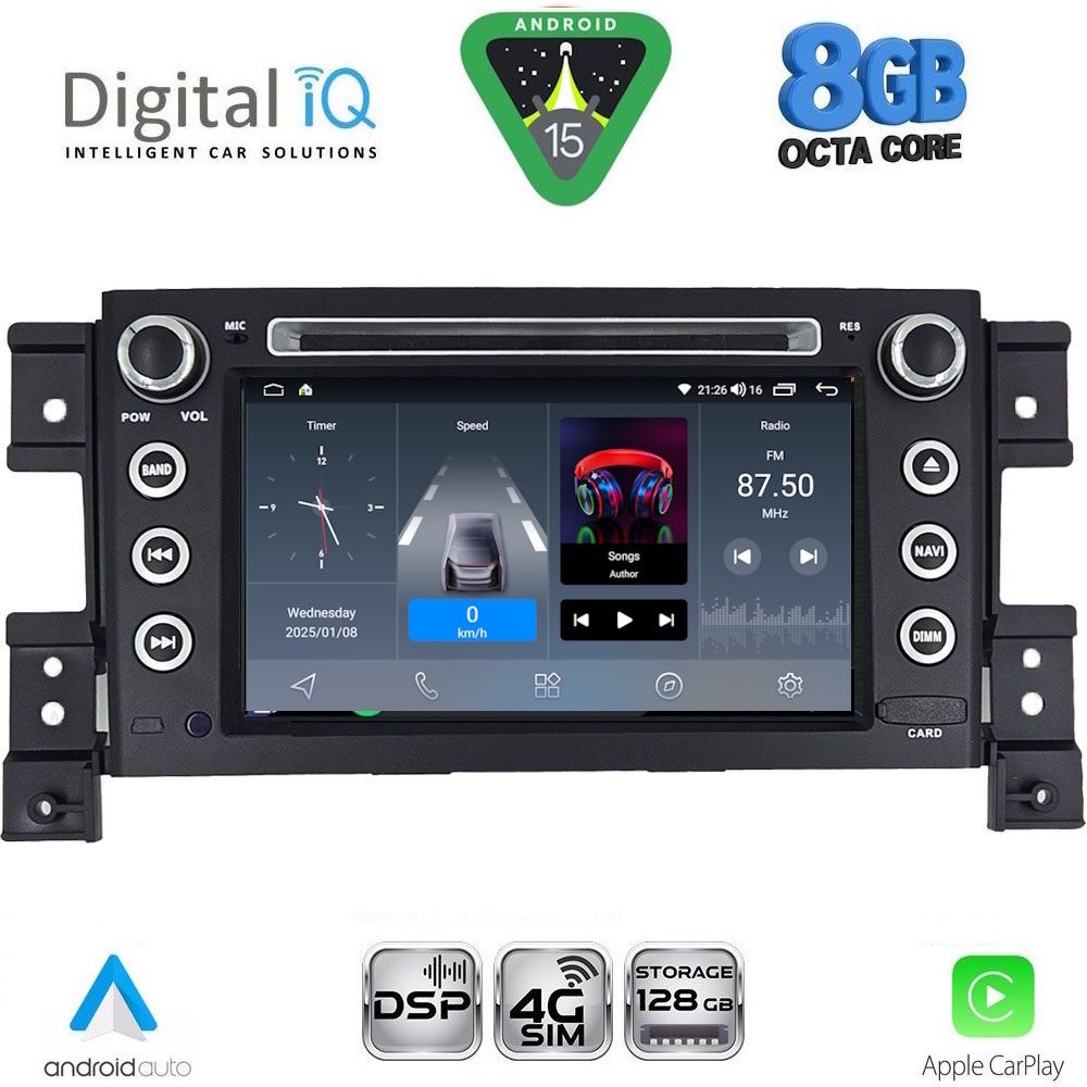 DIGITAL IQ BLM 554_CPA (7" DECK) MULTIMEDIA OEM for SUZUKI GRAND VITARA mod. 2005-2015