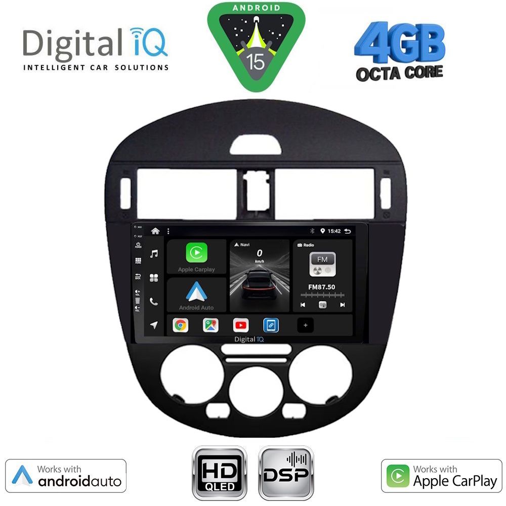 DIGITAL IQ BXF 16470AC_CPAA (9inc) MULTIMEDIA TABLET for NISSAN PULSAR mod. 2014-2020 with A/C