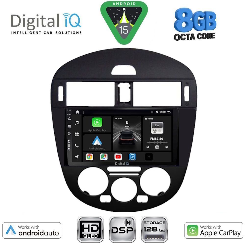 DIGITAL IQ BXF 7470AC_CPAA (9inc) MULTIMEDIA TABLET for NISSAN PULSAR mod. 2014-2020 with A/C