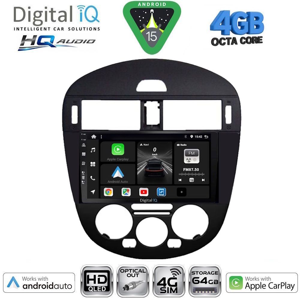 DIGITAL IQ BXK 19470AC_CPAA (9inc) MULTIMEDIA TABLET for NISSAN PULSAR mod. 2014-2020 with A/C