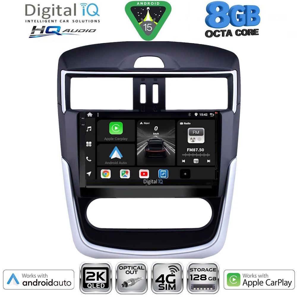 DIGITAL IQ BXK 20465CL_CPAA (10.1inc) MULTIMEDIA TABLET for NISSAN TIIDA mod. 2013-2023 with CLIMA