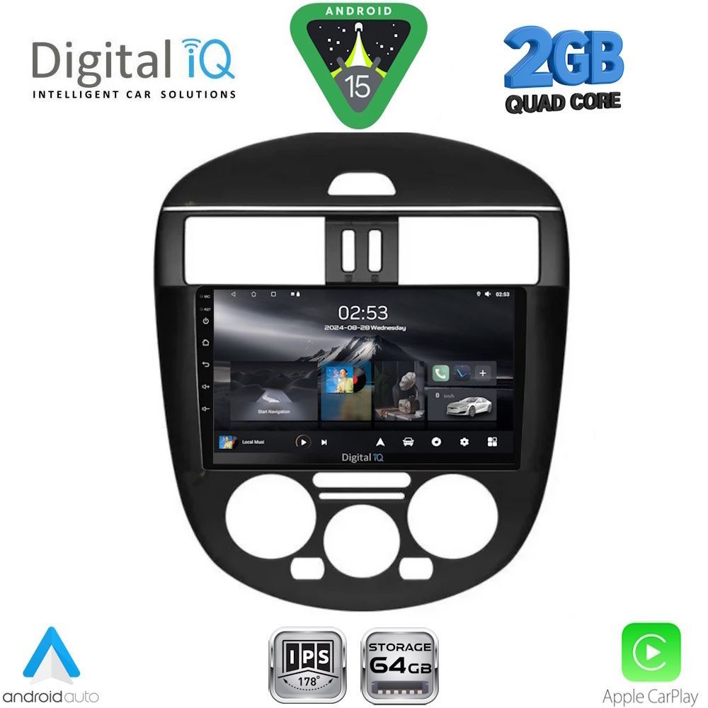 DIGITAL IQ RSD 1470AC_CPA (9inc) MULTIMEDIA TABLET for NISSAN PULSAR mod. 2014-2020 with A/C