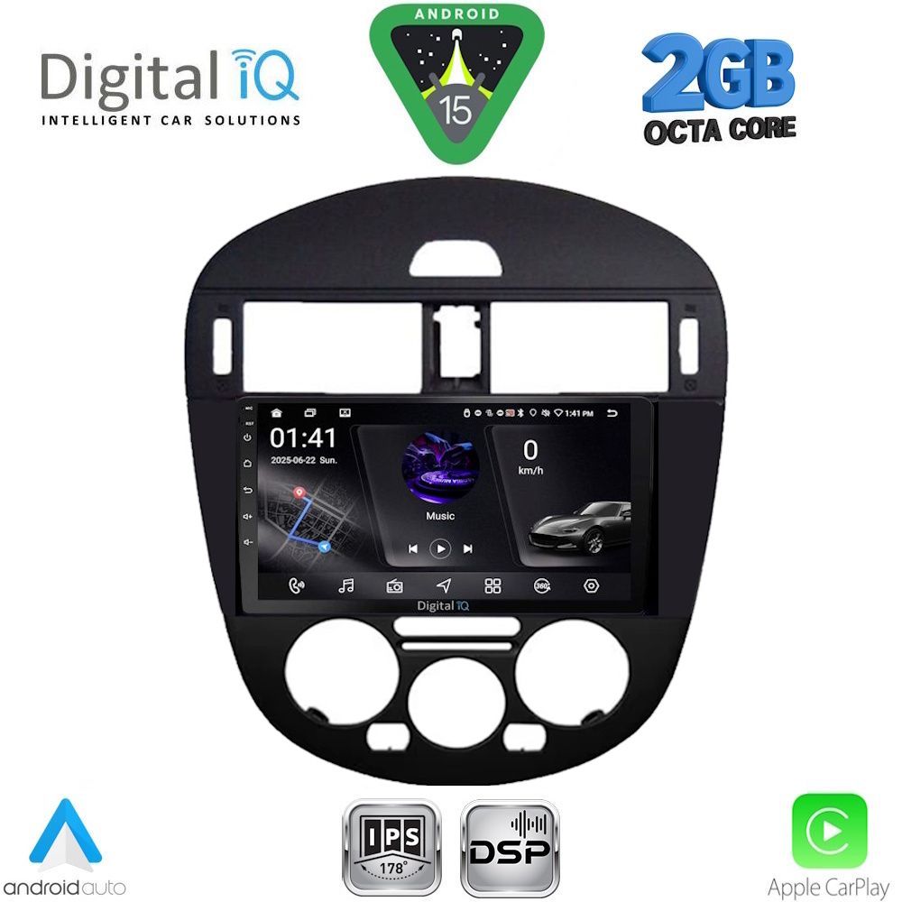 DIGITAL IQ RSF 4470AC_CPA (9inc) MULTIMEDIA TABLET for NISSAN PULSAR mod. 2014-2020 with A/C
