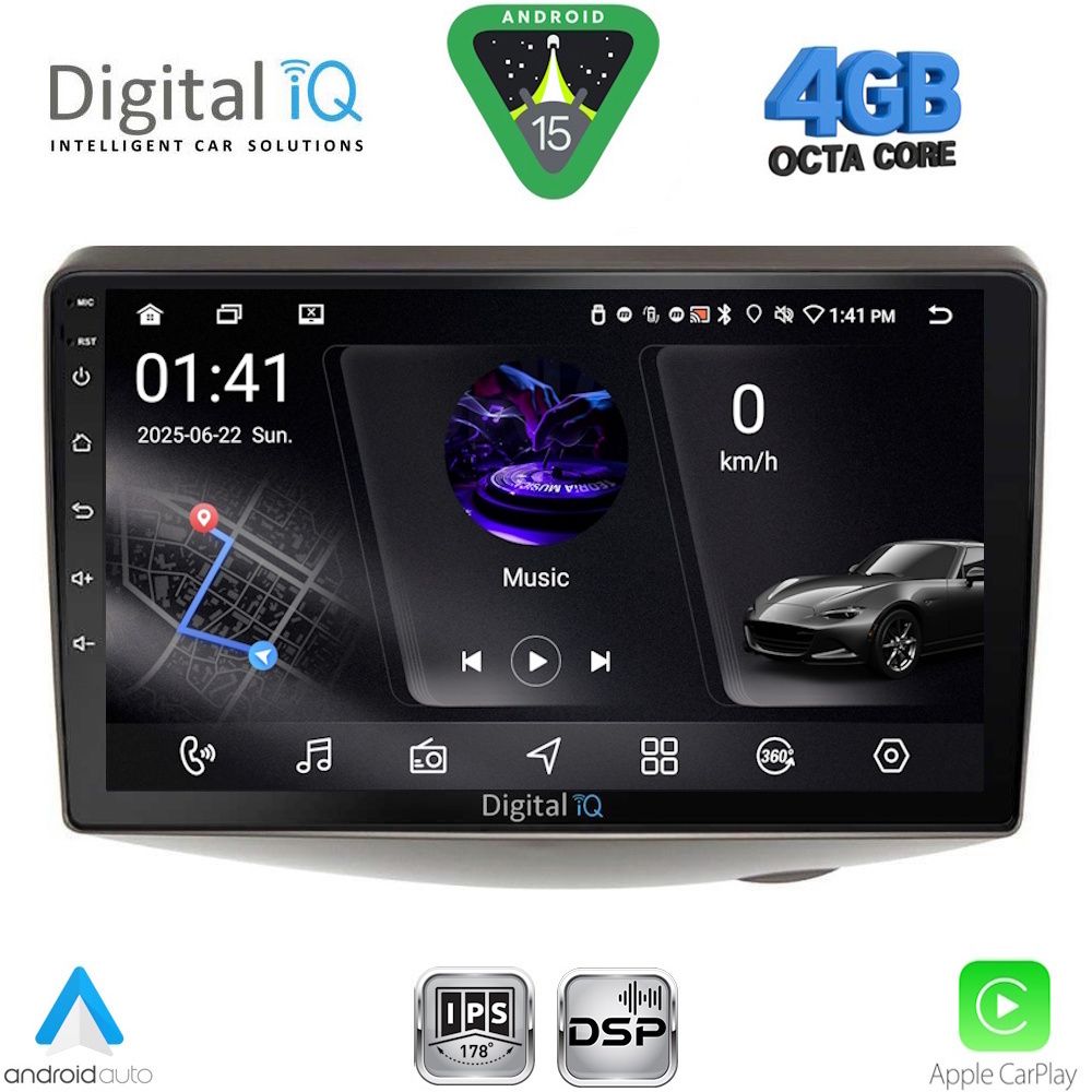 DIGITAL IQ RSG 6735_CPA (9inc) MULTIMEDIA TABLET for TOYOTA YARIS mod. 1999-2006 DIGITAL IQ RSG 6735_CPA (9inc) MULTIMEDIA TABLET for TOYOTA YARIS mod. 1999-2006