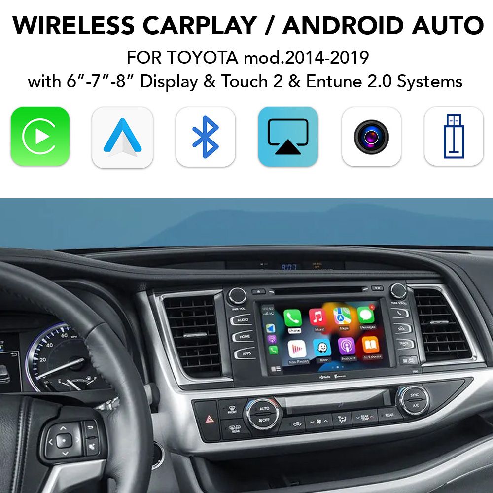 LENOVO LTP TY TU01-ZJ CPAA (WIRELESS CARPLAY / ANDROID AUTO BOX for TOYOTA mod. 2014-2019 with Touch 2 & Entune 2 System)