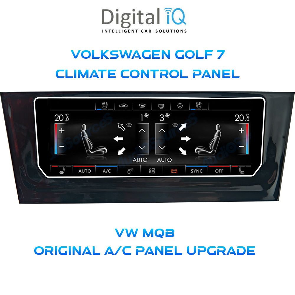 DIGITAL IQ CCP 747_CP (6.9") (MQB) CLIMATE CONTROL PANEL for VW GOLF 7 mod. 2013-2020
