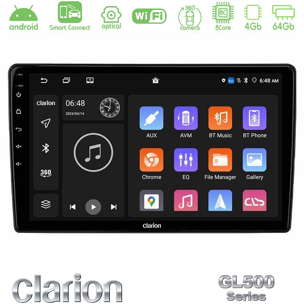 Clarion GL500 Series 8Core Android ClarionOS 4+64GB  Alfa Romeo Giulietta 2014-2021 Navigation Multimedia Tablet 10"