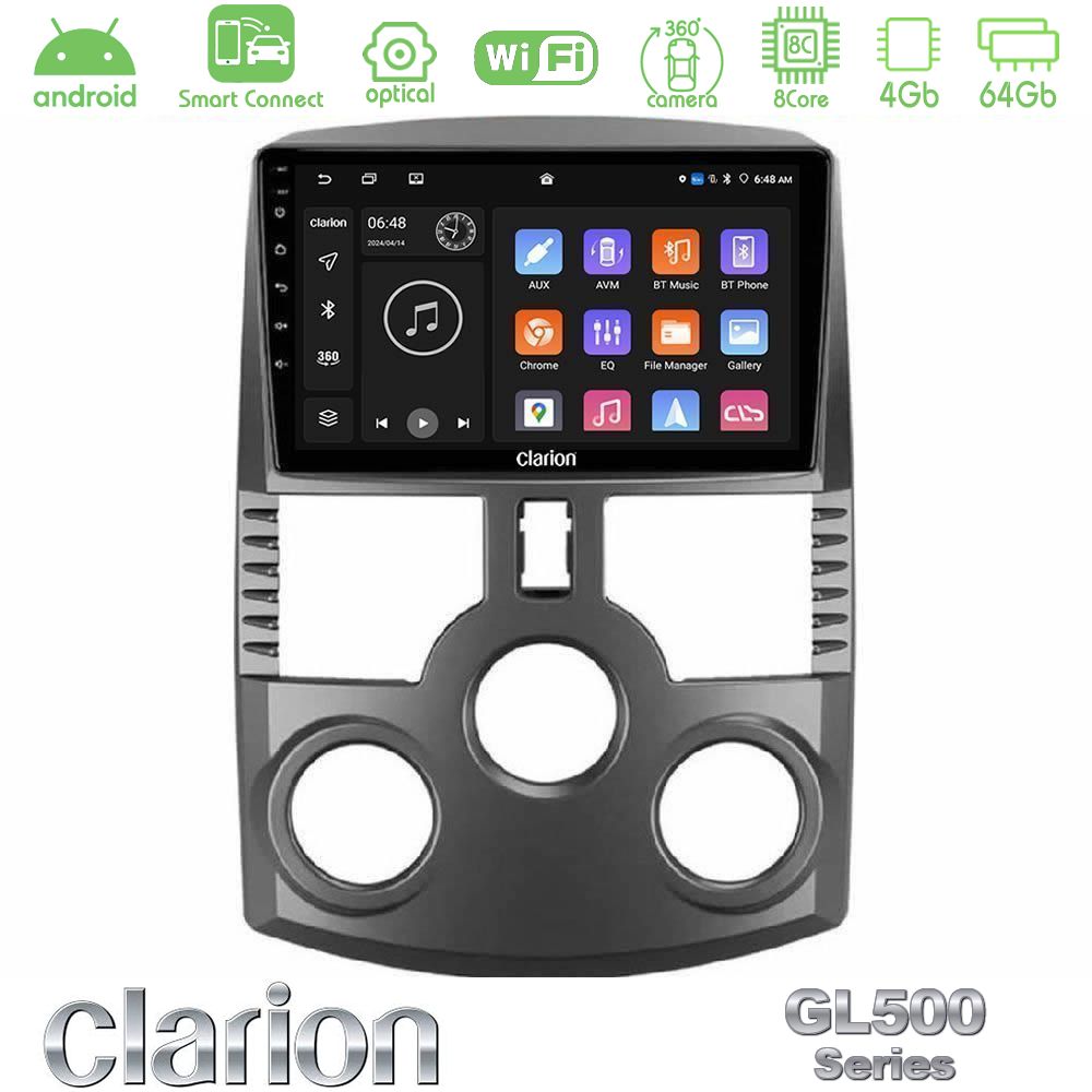 Clarion GL500 Series 8Core Android ClarionOS 4+64GB Daihatsu Terios Navigation Multimedia Tablet 9"