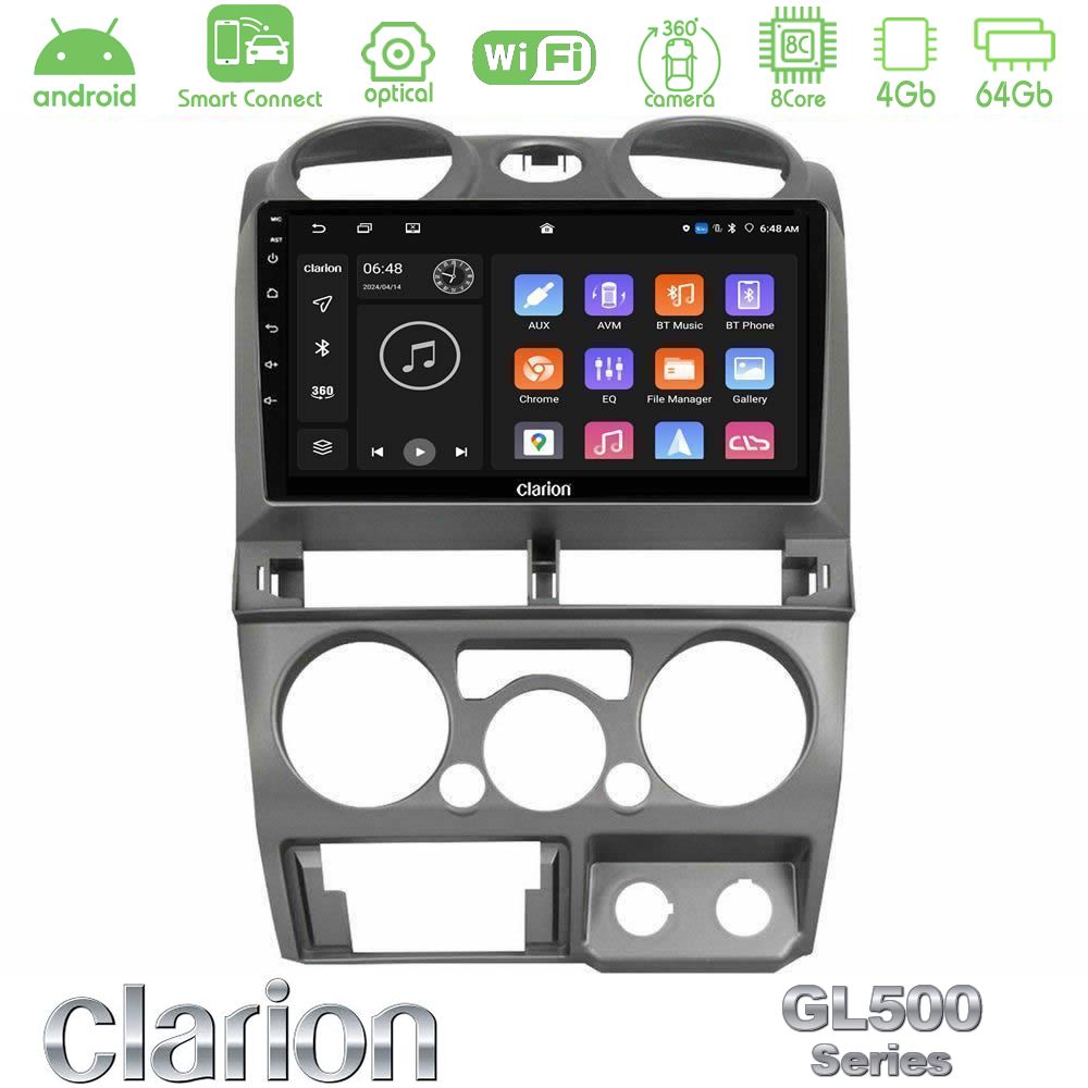Clarion GL500 Series 8Core Android ClarionOS 4+64GB Isuzu D-Max 2007-2011 Navigation Multimedia Tablet 9"
