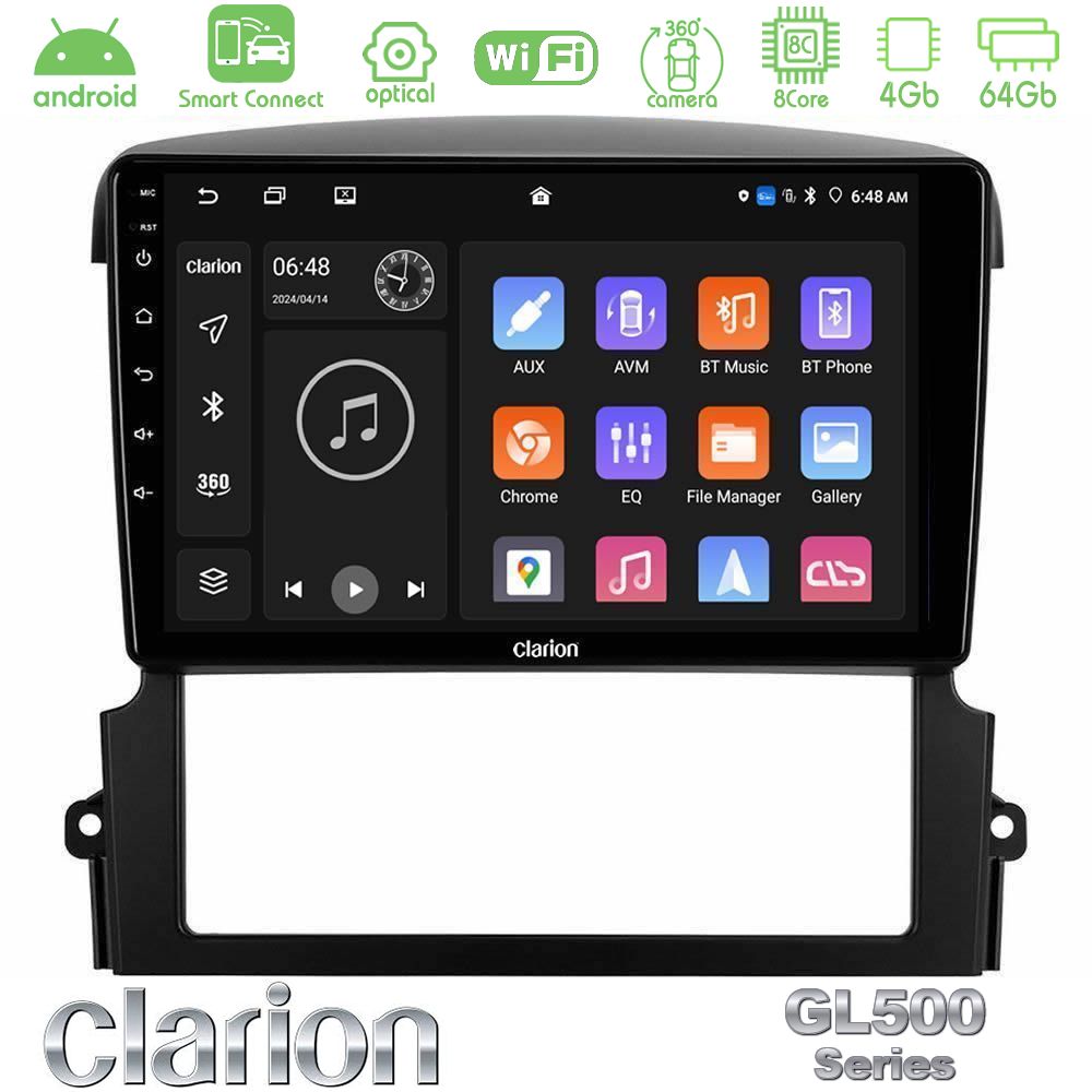 Clarion GL500 Series 8Core Android ClarionOS 4+64GB Kia Sorento Navigation Multimedia Tablet 9"