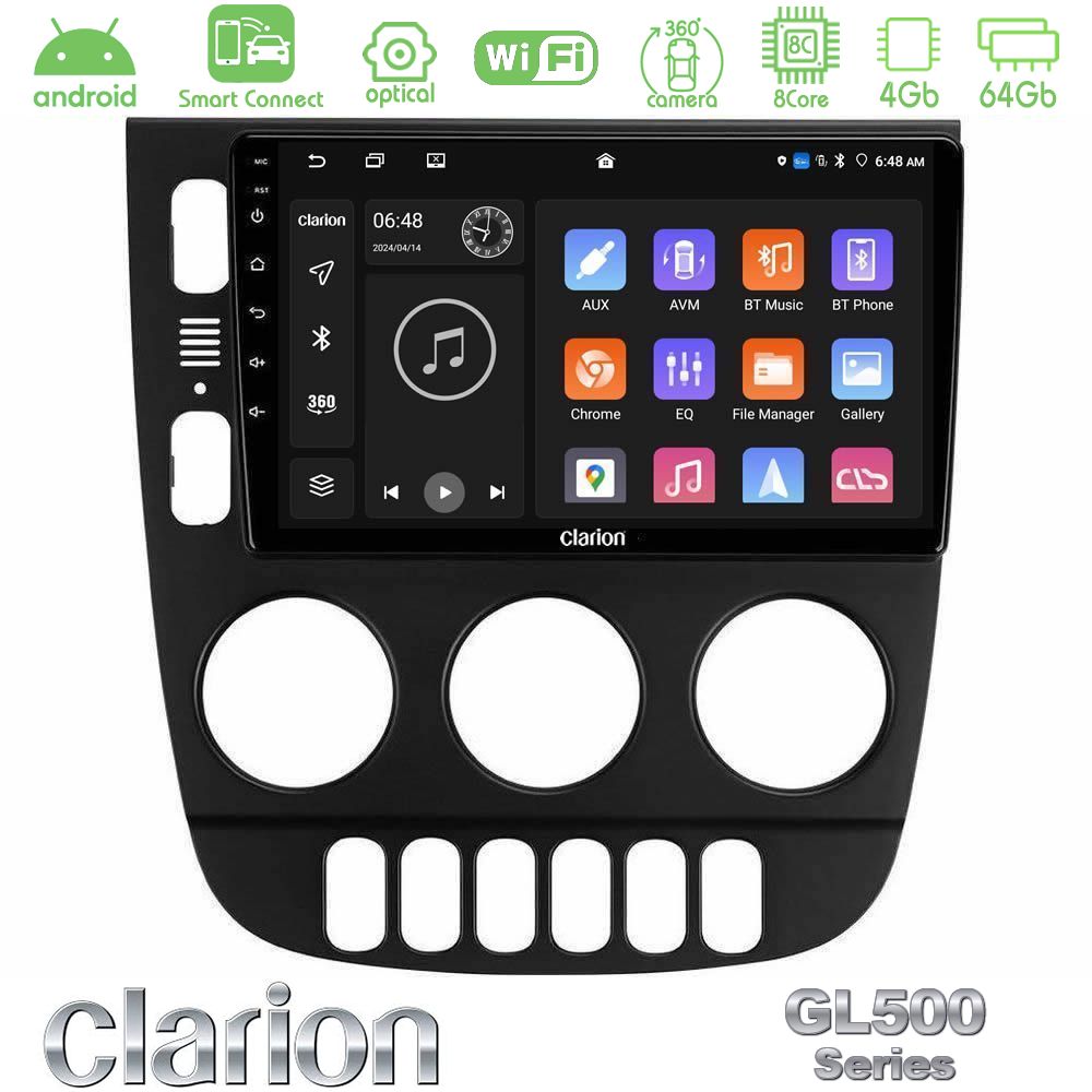Clarion GL500 Series 8Core Android ClarionOS 4+64GB Mercedes ML Class 1998-2005 Navigation Multimedia Tablet 9"