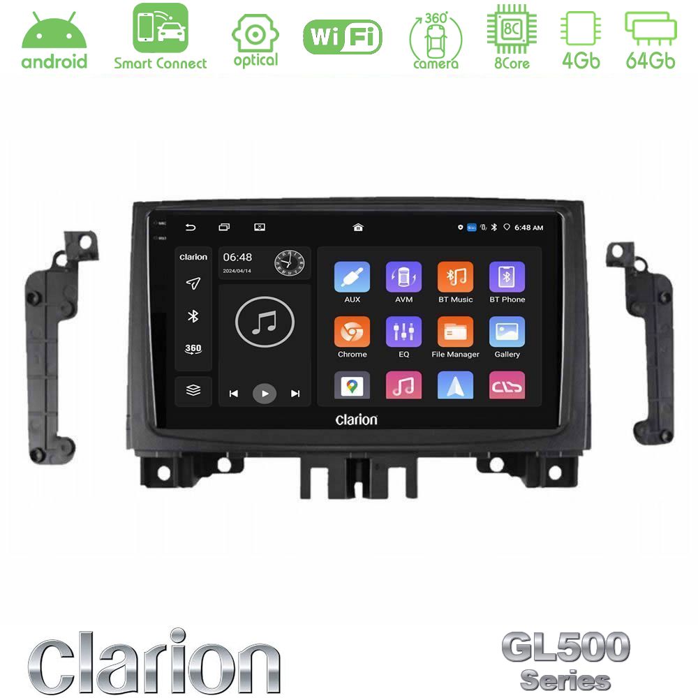 Clarion GL500 Series 8Core Android ClarionOS 4+64GB Mercedes Sprinter/VW Crafter 2006-2018 Navigation Multimedia Tablet 9"