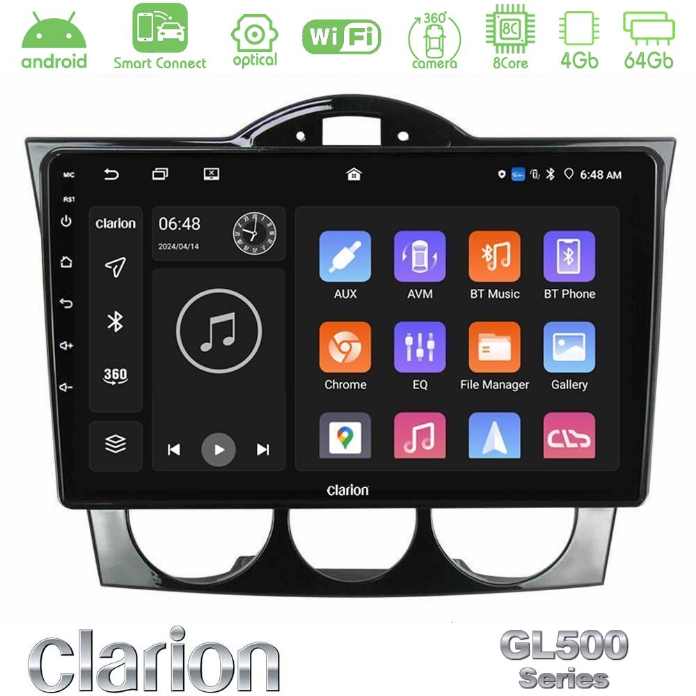 Clarion GL500 Series 8Core Android ClarionOS 4+64GB Mazda RX8 2003-2008 Navigation Multimedia Tablet 9"