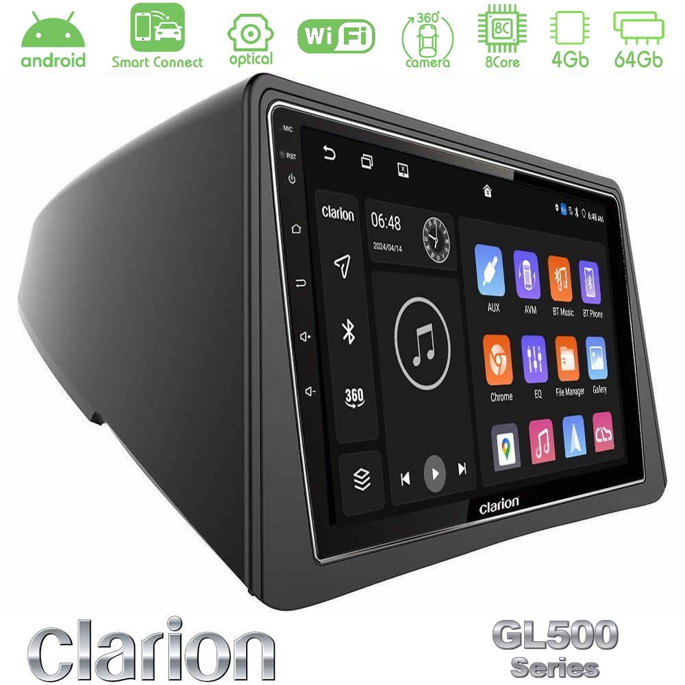 Clarion GL500 Series 8Core Android ClarionOS 4+64GB Opel Mokka Navigation Multimedia Tablet 9"