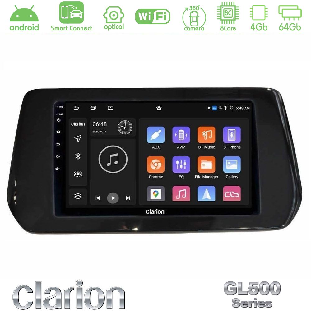 Clarion GL500 Series 8Core Android ClarionOS 4+64GB Suzuki Swift 2024-> Navigation Multimedia Tablet 9"