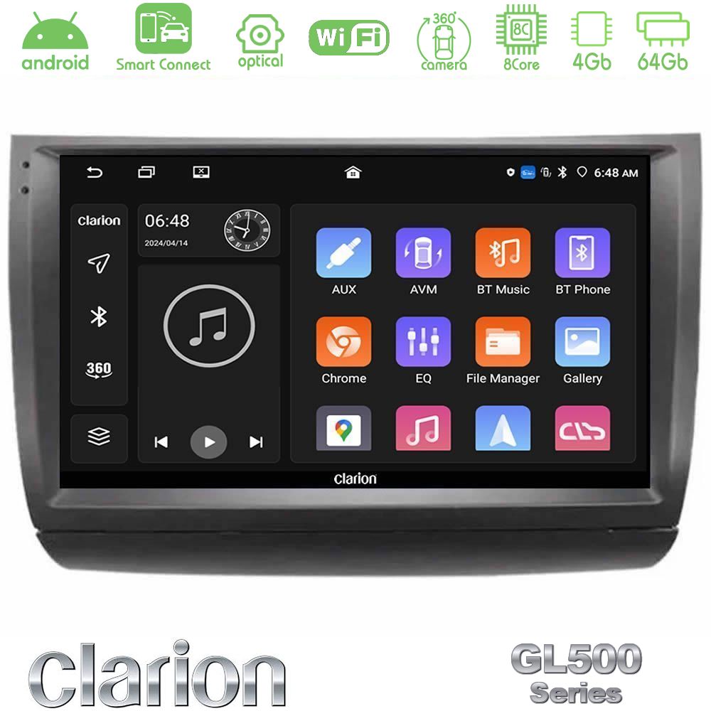 Clarion GL500 Series 8Core Android ClarionOS 4+64GB Toyota Prius 2004-2009 Navigation Multimedia Tablet 9"