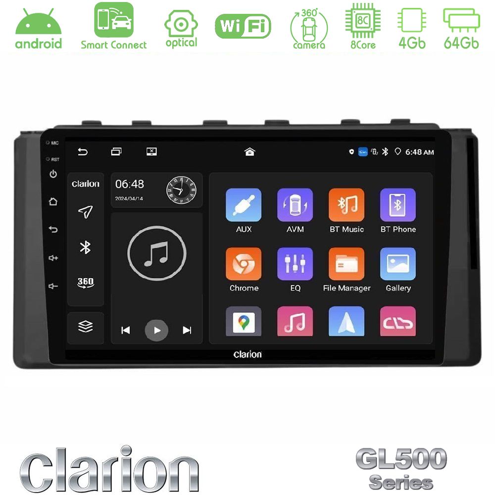 Clarion GL500 Series 8Core Android ClarionOS 4+64GB Subaru BRZ / Toyota GR86 2022-> Navigation Multimedia Tablet 9"