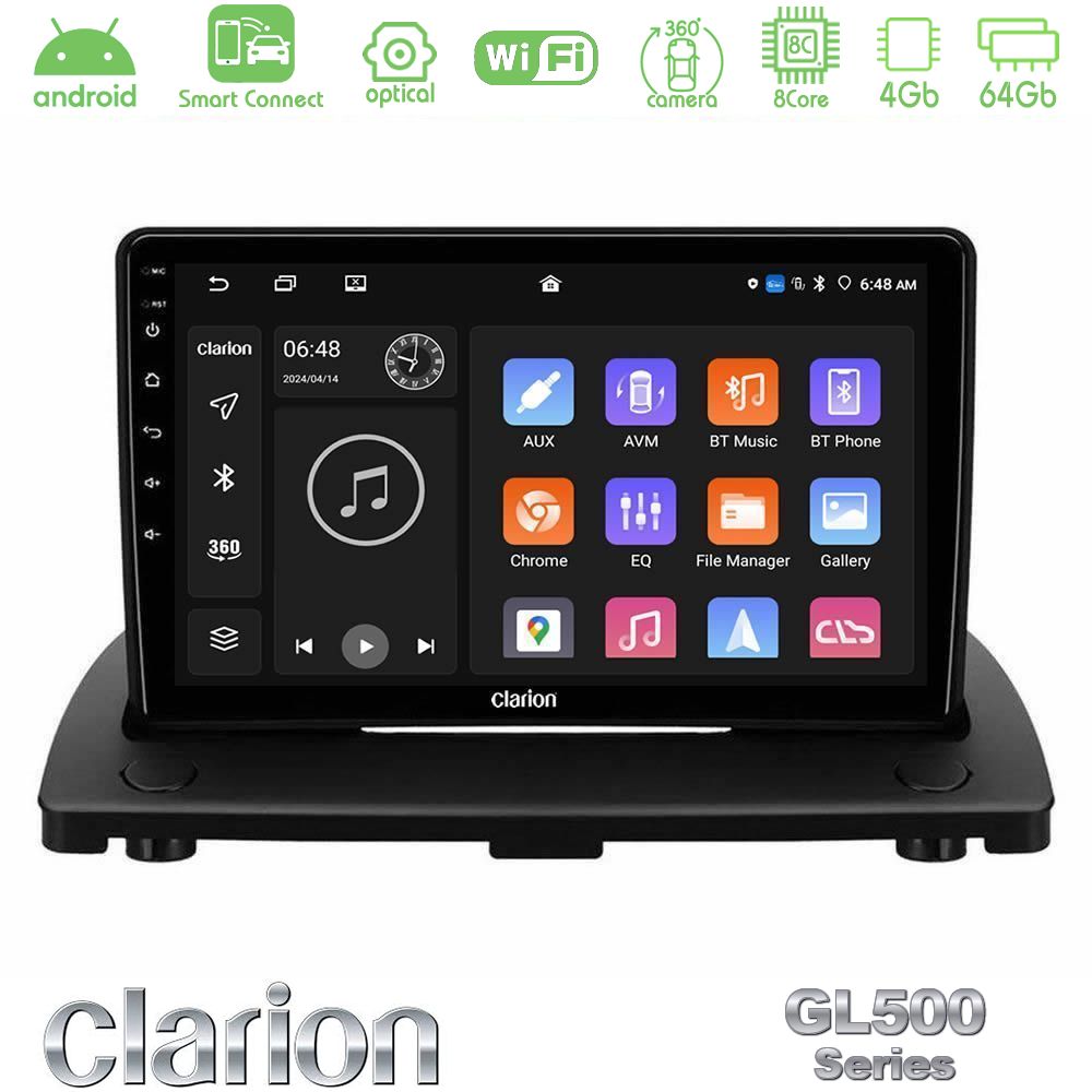 Clarion GL500 Series 8Core Android ClarionOS 4+64GB Volvo XC90 2006-2014 Navigation Multimedia Tablet 9"