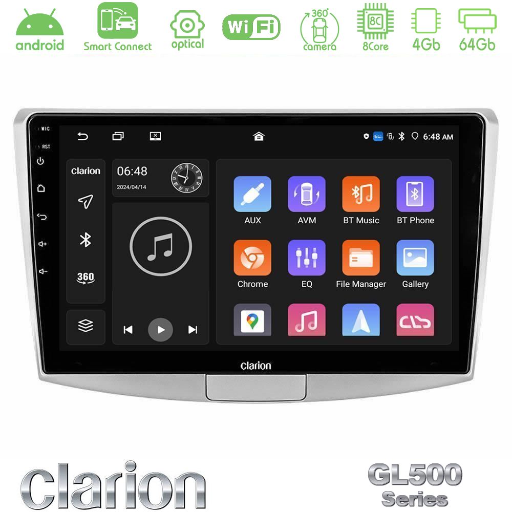 Clarion GL500 Series 8Core Android ClarionOS 4+64GB VW Passat Navigation Multimedia Tablet 10"