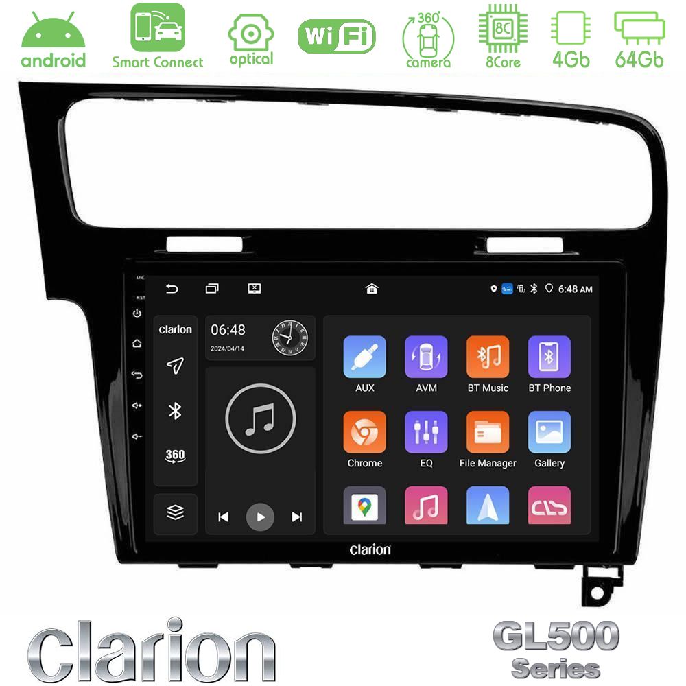 Clarion GL500 Series 8Core Android ClarionOS 4+64GB VW GOLF 7 Navigation Multimedia Tablet 10"