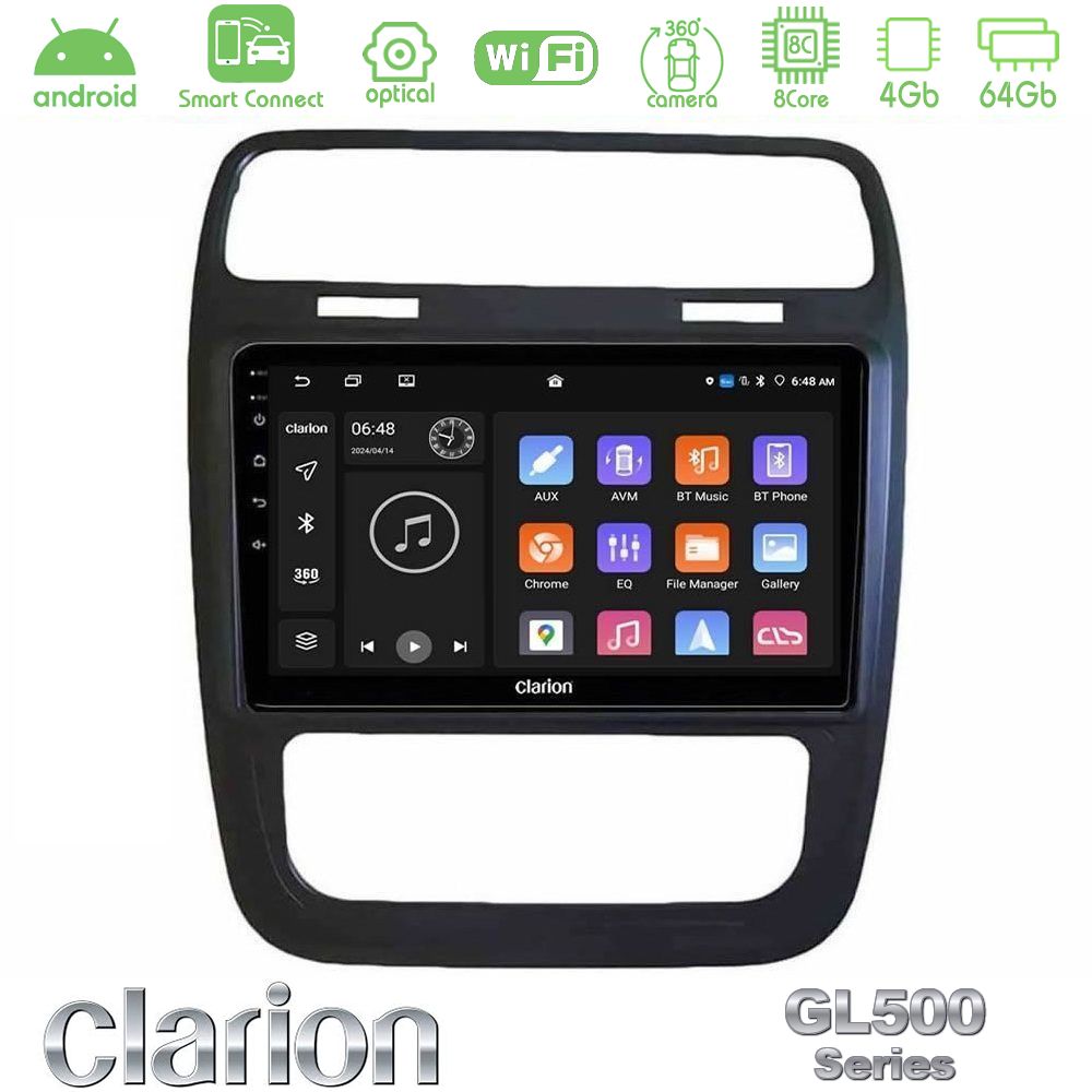 Clarion GL500 Series 8Core Android ClarionOS 4+64GB VW Scirocco 2014 – 2017 Navigation Multimedia Tablet 9"