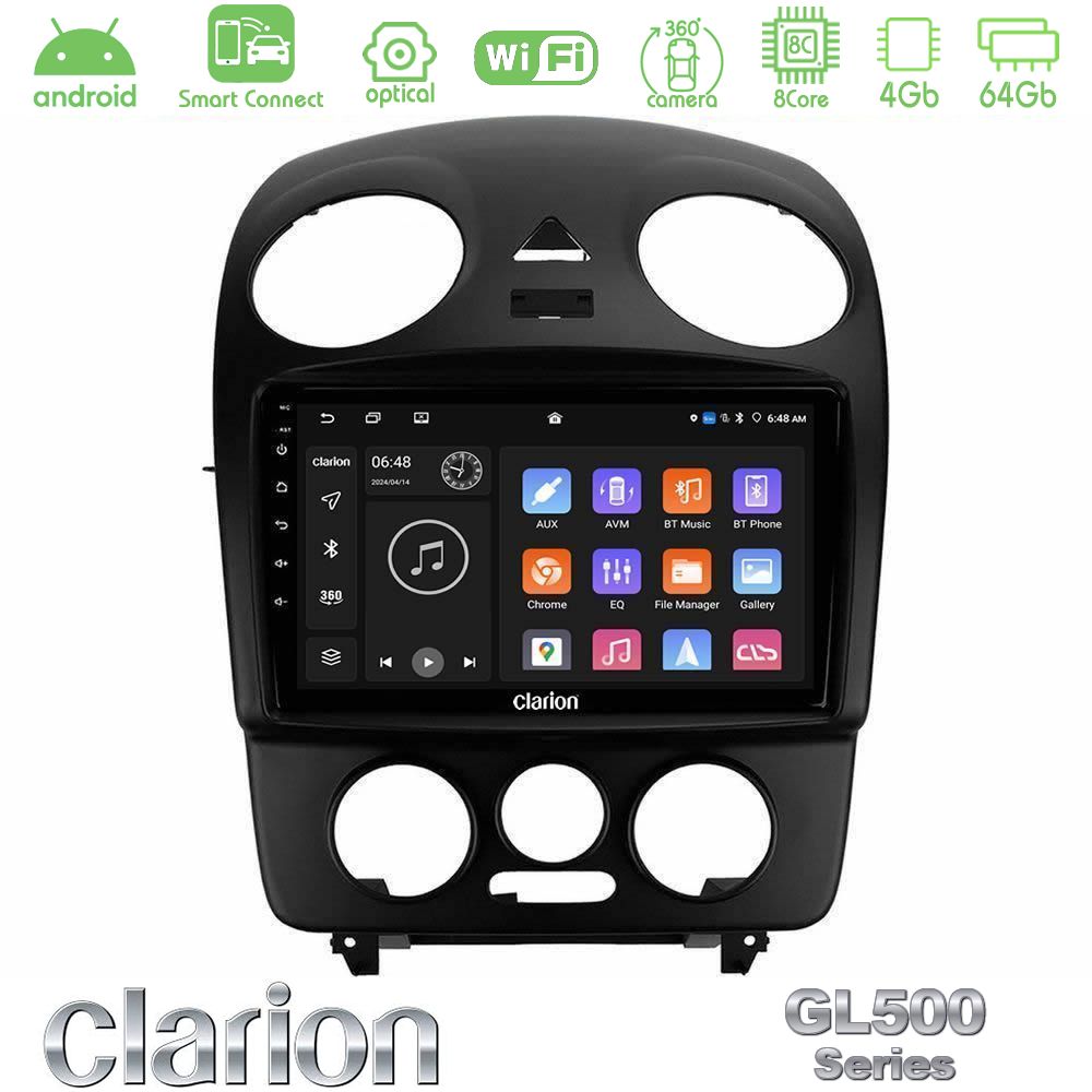 Clarion GL500 Series 8Core Android ClarionOS 4+64GB VW Beetle Navigation Multimedia Tablet 9"