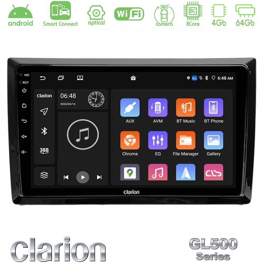 Clarion GL500 Series 8Core Android ClarionOS 4+64GB VW Beetle Navigation Multimedia Tablet 9"