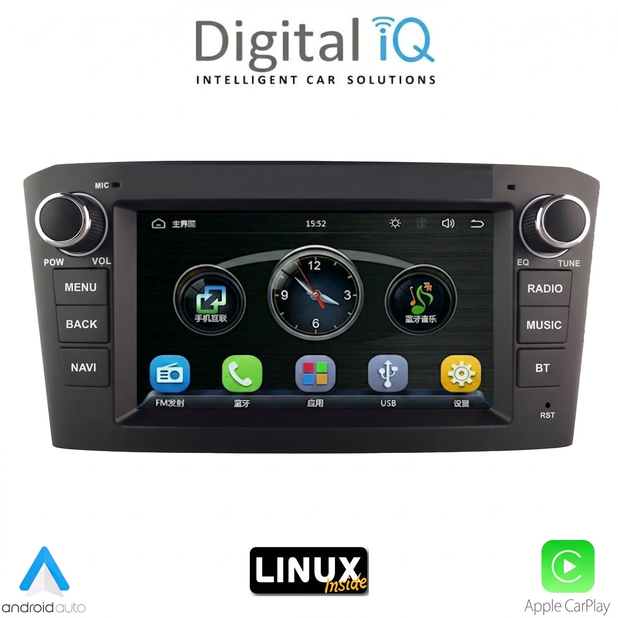 DIGITAL IQ BLA 025BL_CPA (7" DECK) MULTIMEDIA LINUX SYSTEM for TOYOTA AVENSIS mod. 2003-2009 (BLACK) DIGITAL IQ BLA 025BL_CPA (7" DECK) MULTIMEDIA LINUX SYSTEM for TOYOTA AVENSIS mod. 2003-2009 (BLACK)