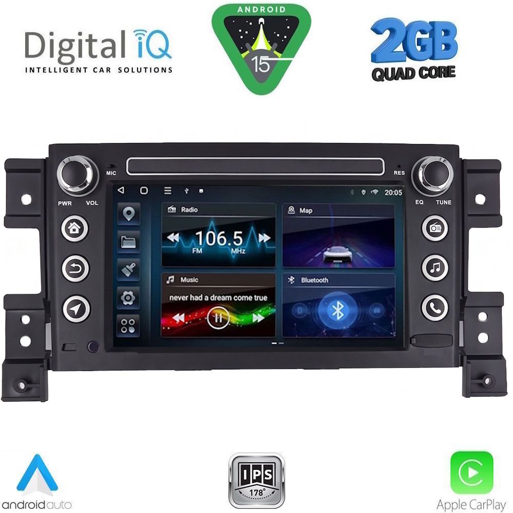 DIGITAL IQ BLD 254_CPA (7" DECK) MULTIMEDIA for SUZUKI GRAND VITARA mod. 2005-2015 DIGITAL IQ BLD 254_CPA (7" DECK) MULTIMEDIA for SUZUKI GRAND VITARA mod. 2005-2015