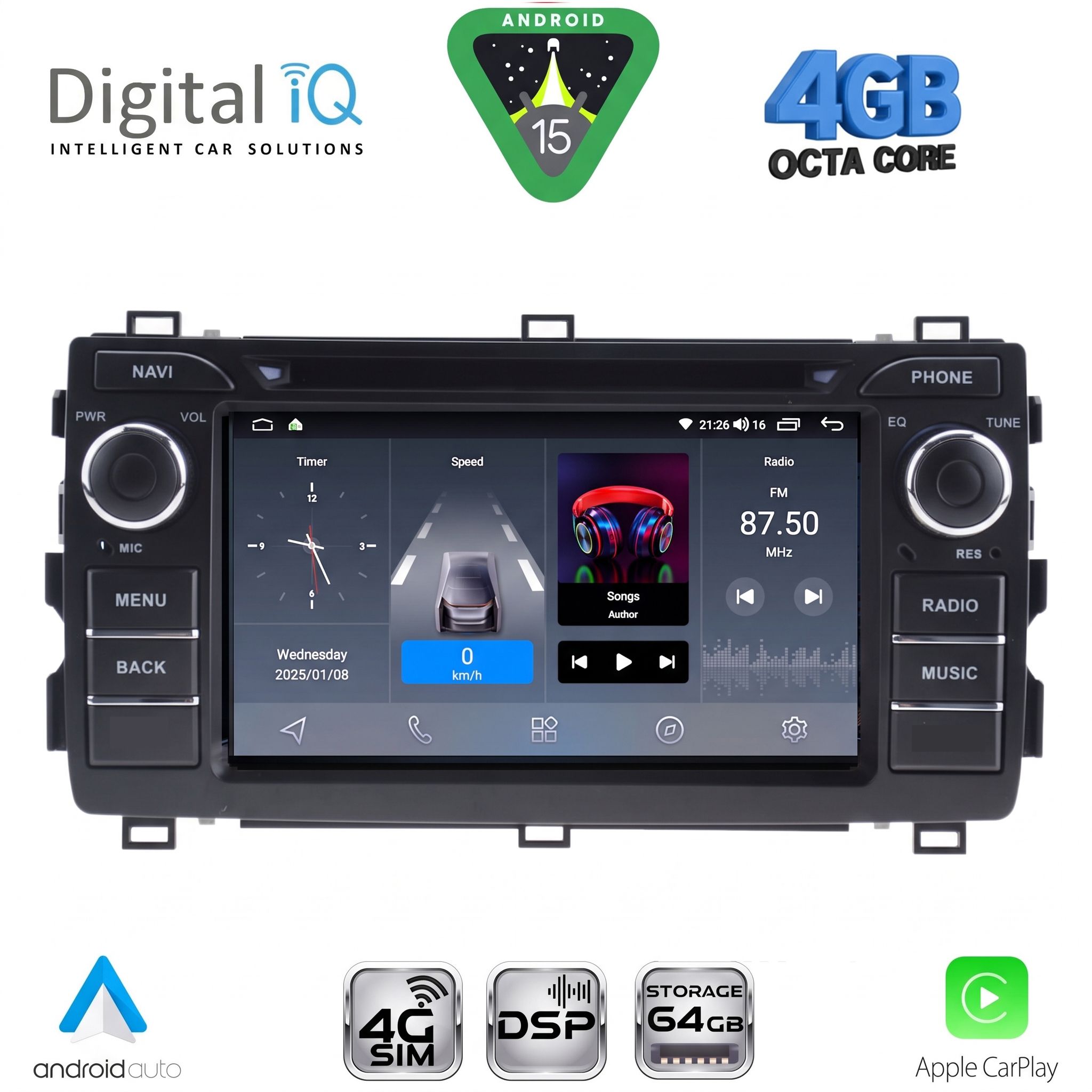 DIGITAL IQ BLG 408_CPA (7″ DECK) MULTIMEDIA OEM for TOYOTA AURIS mod. 2012-2015 DIGITAL IQ BLG 408_CPA (7″ DECK) MULTIMEDIA OEM for TOYOTA AURIS mod. 2012-2015