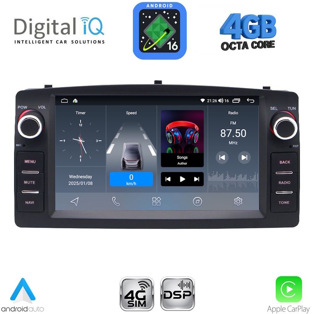 DIGITAL IQ BLG 410_CPA (7″ DECK) MULTIMEDIA OEM for TOYOTA COROLLA mod. 2000-2006 DIGITAL IQ BLG 410_CPA (7″ DECK) MULTIMEDIA OEM for TOYOTA COROLLA mod. 2000-2006