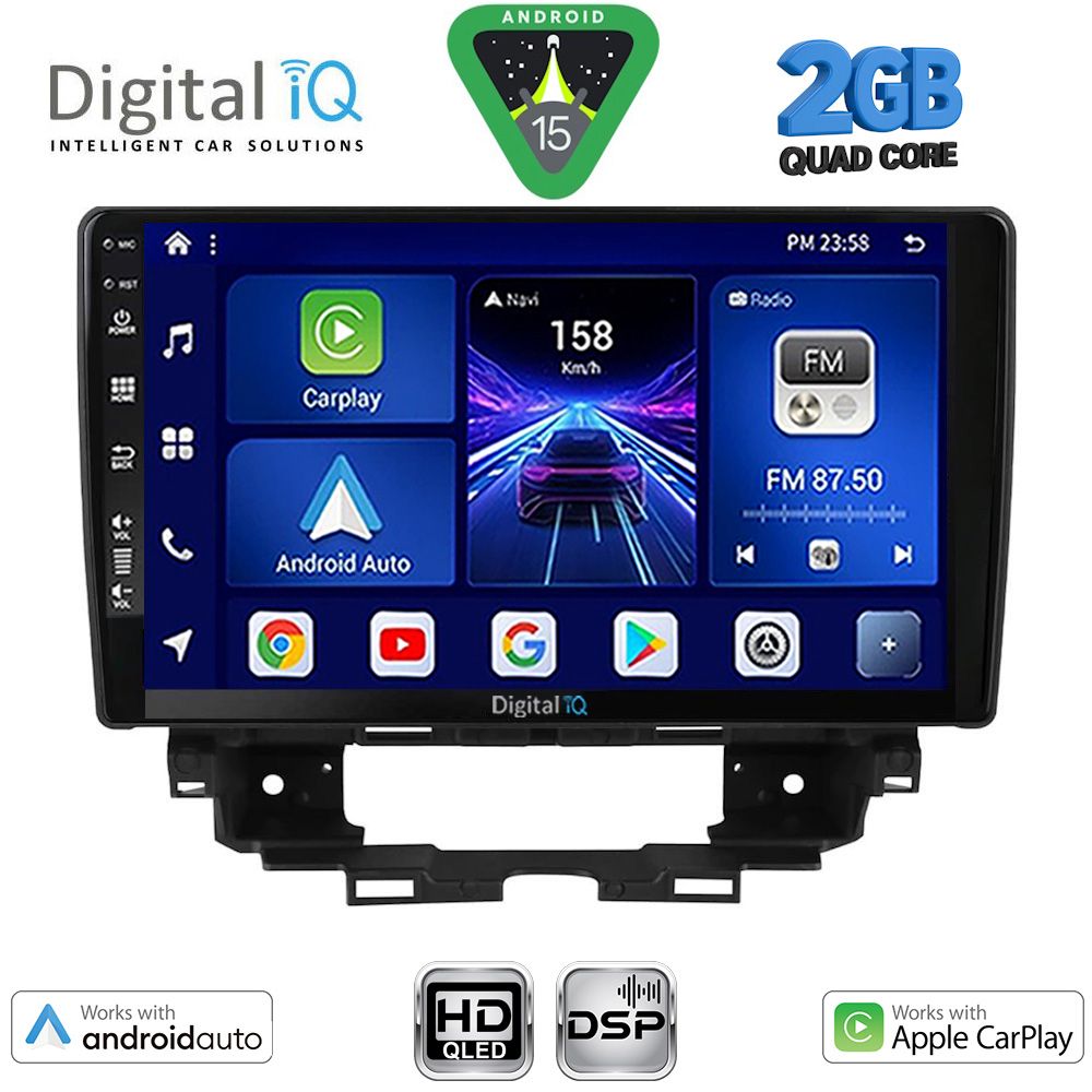 DIGITAL IQ BXC 3557_CPAA (10inc) MULTIMEDIA TABLET for RENAULT KANGOO mod. 2021+