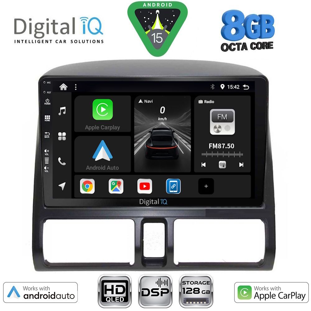 DIGITAL IQ BXF 18196_CPAA CLIMA (9inc) MULTIMEDIA TABLET for HONDA CRV mod. 1996-2006
