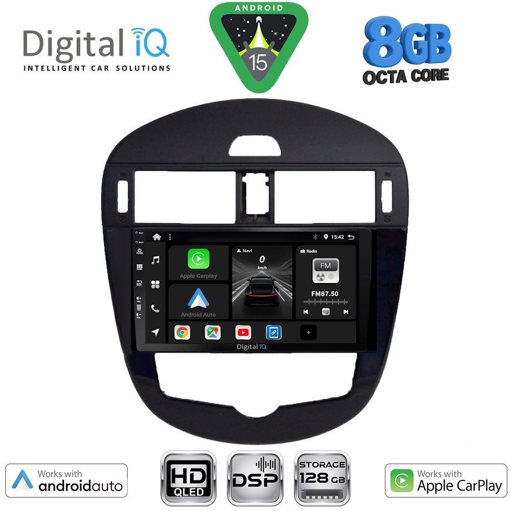 DIGITAL IQ BXF 18470_CPAA CLIMA (9inc) MULTIMEDIA TABLET for NISSAN PULSAR mod. 2014-2020