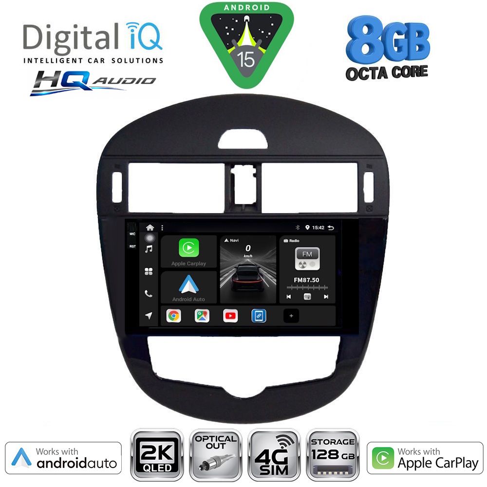 DIGITAL IQ BXK 20470CL_CPAA (9inc) MULTIMEDIA TABLET for NISSAN PULSAR mod. 2014-2020 with CLIMA