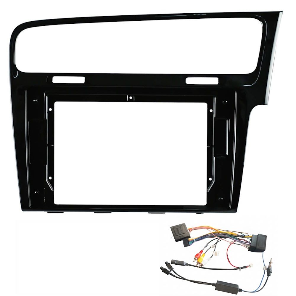 DIQ FRAME CR0747BL RHD (10inc for VW GOLF 7 mod. 2013-2021 Righthand - Black)