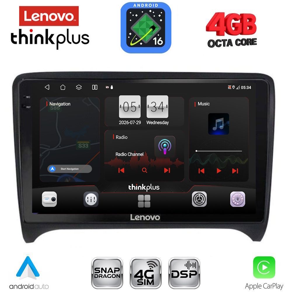 LENOVO LTG 7009_CPA (9inc) MULTIMEDIA TABLET for AUDI TT mod. 2007-2015