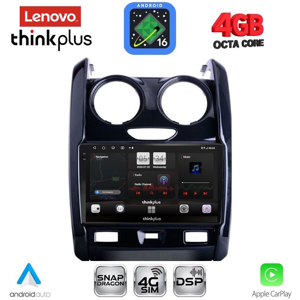 LENOVO LTG 7103_CPA (9inc) MULTIMEDIA TABLET for DACIA DUSTER mod. 2012-2019