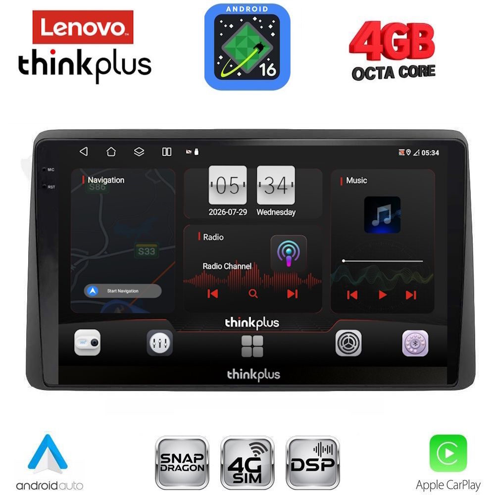 LENOVO LTG 7104_CPA (10inc) MULTIMEDIA TABLET for DACIA DUSTER mod. 2019-2026