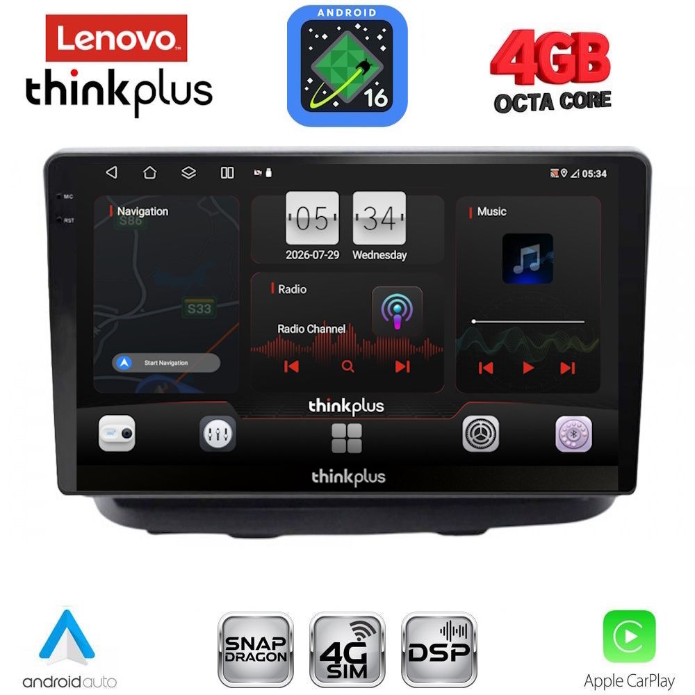 LENOVO LTG 7135_CPA (10inc) MULTIMEDIA TABLET for FIAT DOBLO mod. 2002-2009