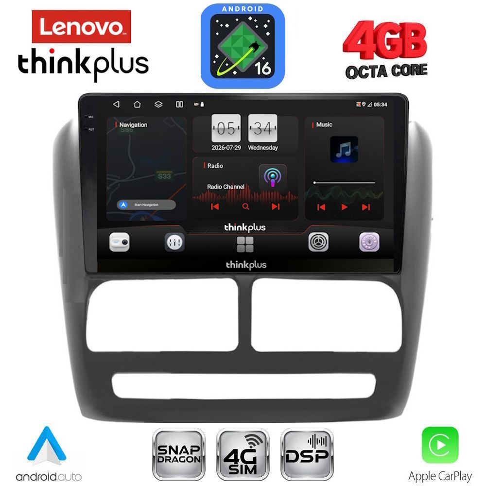 LENOVO LTG 7137_CPA (9inc) MULTIMEDIA TABLET for FIAT DOBLO mod. 2010-2015