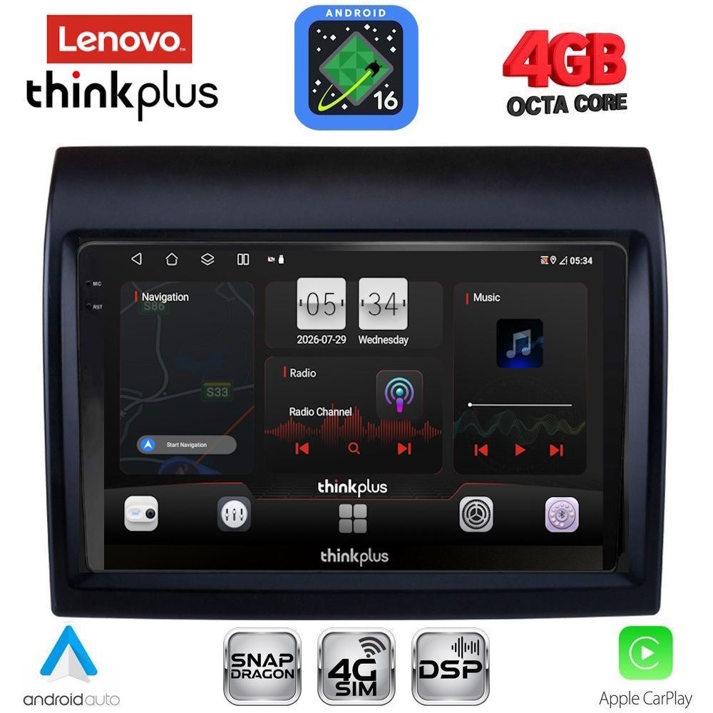 LENOVO LTG 7141_CPA (9inc) MULTIMEDIA TABLET for FIAT DUCATO – CITROEN JUMPER – PEUGEOT BOXER mod. 2011-2021