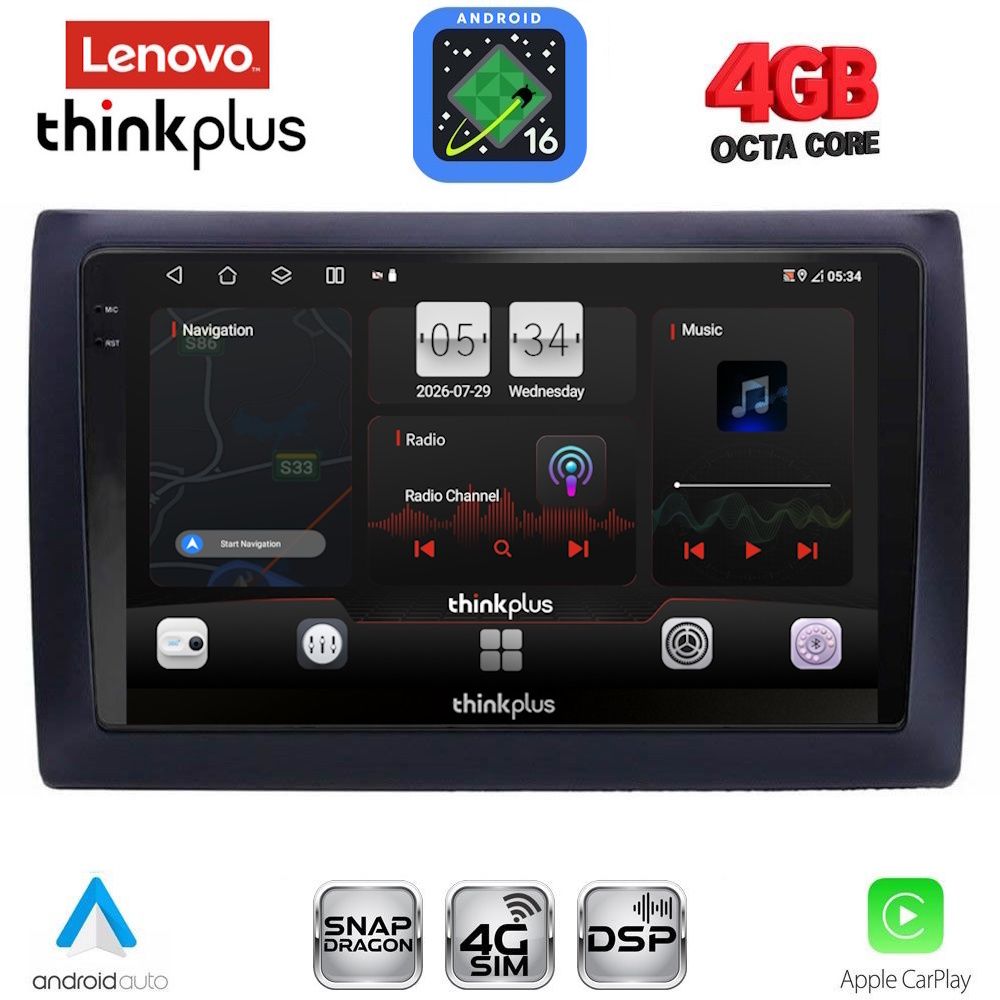 LENOVO LTG 7145_CPA (9inc) MULTIMEDIA TABLET for FIAT STILO mod. 2001-2007