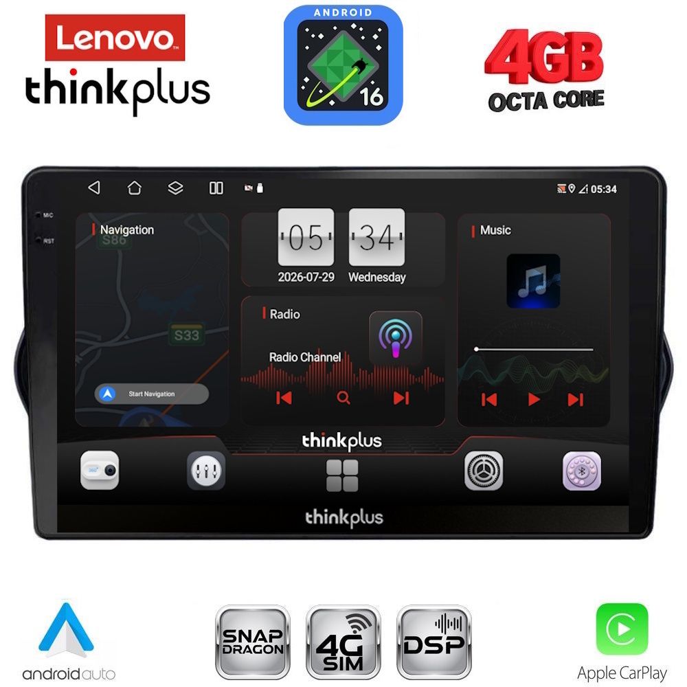 LENOVO LTG 7148_CPA (9inc) MULTIMEDIA TABLET for FIAT TIPO mod. 2015-2023